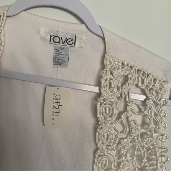 Vintage hippie crochet vest boho festival hippie Y2K off white floral Large - Picture 6 of 7